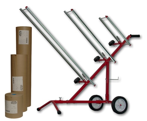 Mobiler papierständer inkl 3 - mobiler,